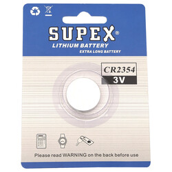 Supex Cr2354 Lityum Düğme Pil, 3 Volt, Tekli Kart - Thumbnail