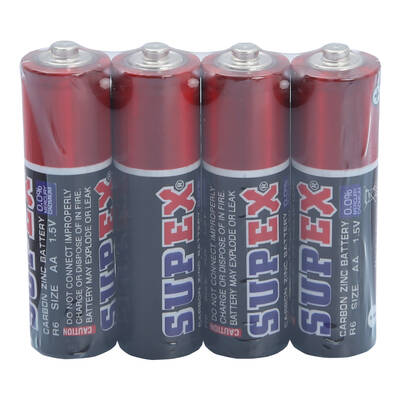 Supex R06/AA Çinko Karbon Kalem Pil, 1.5V, 60'lı Kutu - 2