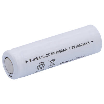 Supex SP1000AA 1000mAh AA Ni-CD Düz Kafa Şarjlı Pil - 2