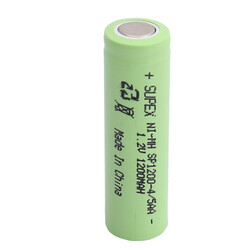 SUPEX - Supex SP1200-4/5AA 1.2V 1200mAh 4/5AA NiMH Kısa Kalem Pil