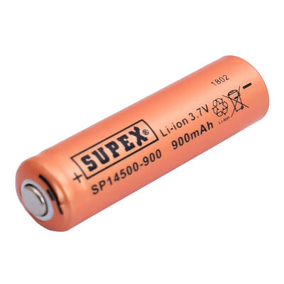Supex SP14500-900 900mAh 3.7V 14500 Model Li-Ion Uçlu Kafa Pil - 2