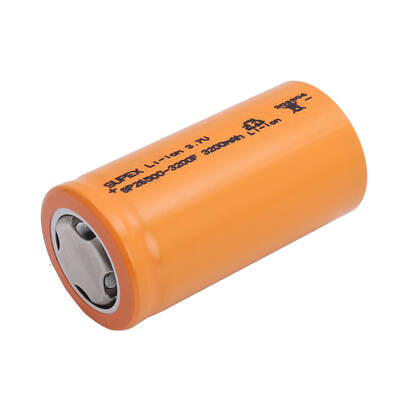 Supex SP26500-3200F 3.7V 26650 Model 3200mAh Li-İon Düz Kafa Pil - 2